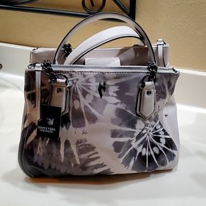 NWT Vera Wang purse off-white and tie dye design.